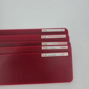 Sizzix Sizzlits Decorative Strip Dies Lot 5 Train Flowers Frames Journal Phrases
